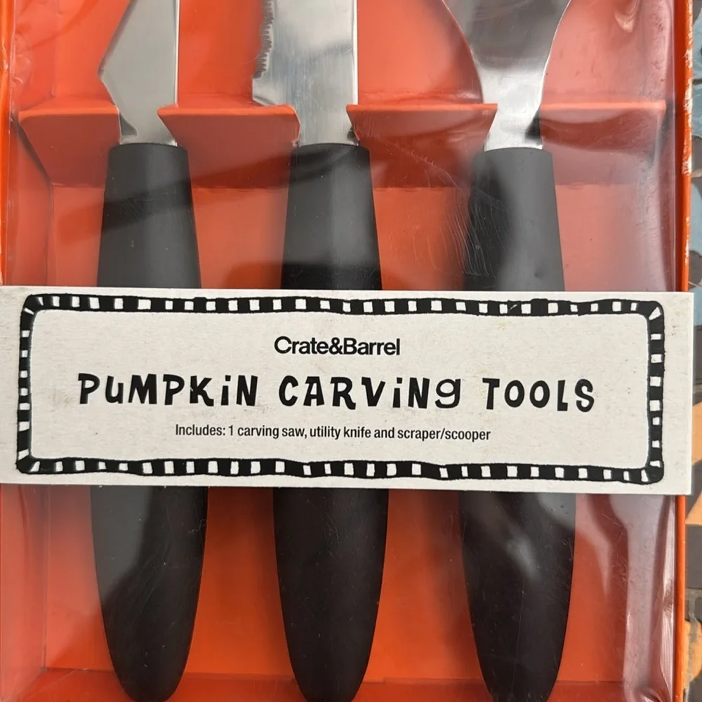 CRATE & BARREL PUMPKIN CARVING TOOLS
